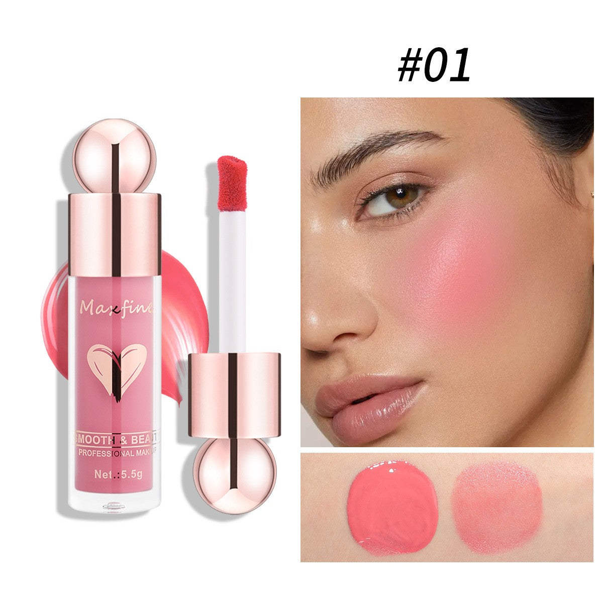 Blush Liquido Trucco Effetto Naturale