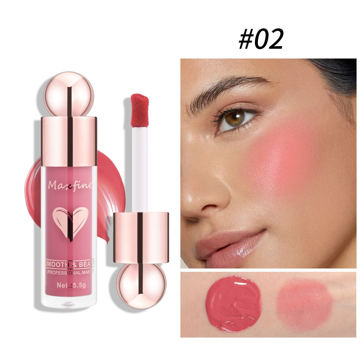 Blush Liquido Trucco Effetto Naturale