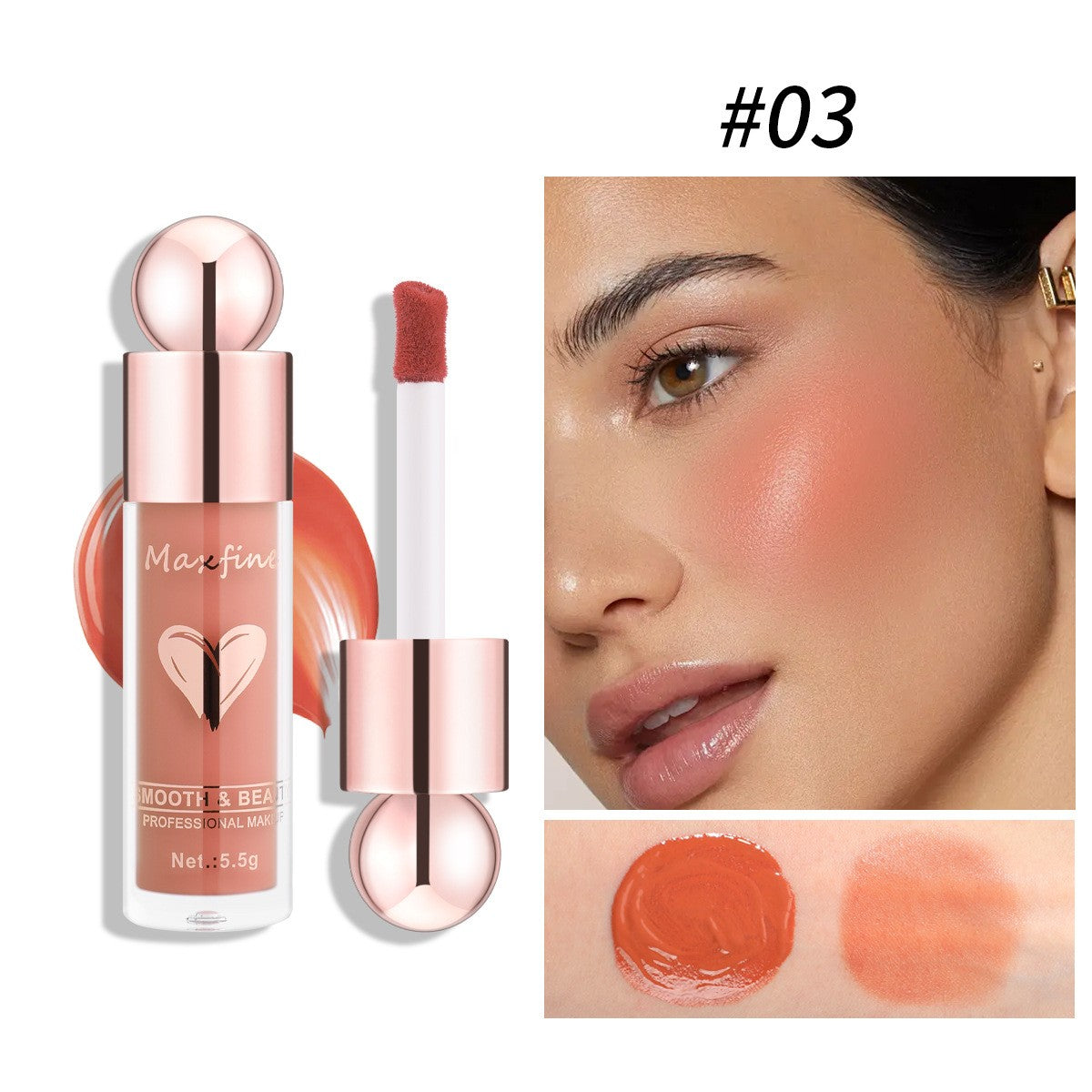 Blush Liquido Trucco Effetto Naturale